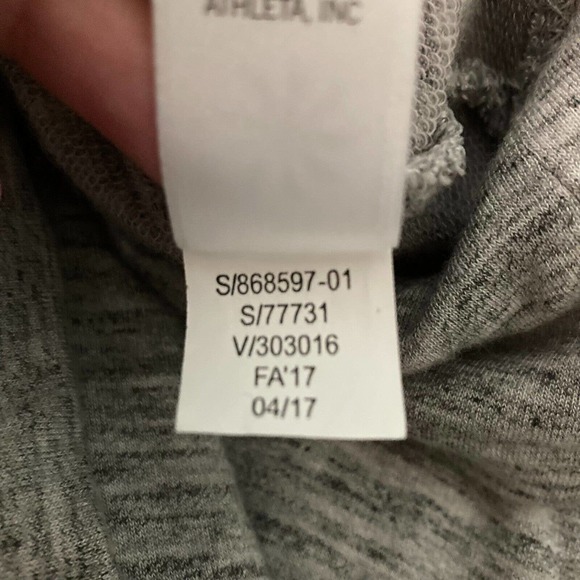 Athleta Dress Womens Sz S Mini Gray Heather Hooded Stretch Comfort Pockets - Picture 10 of 13